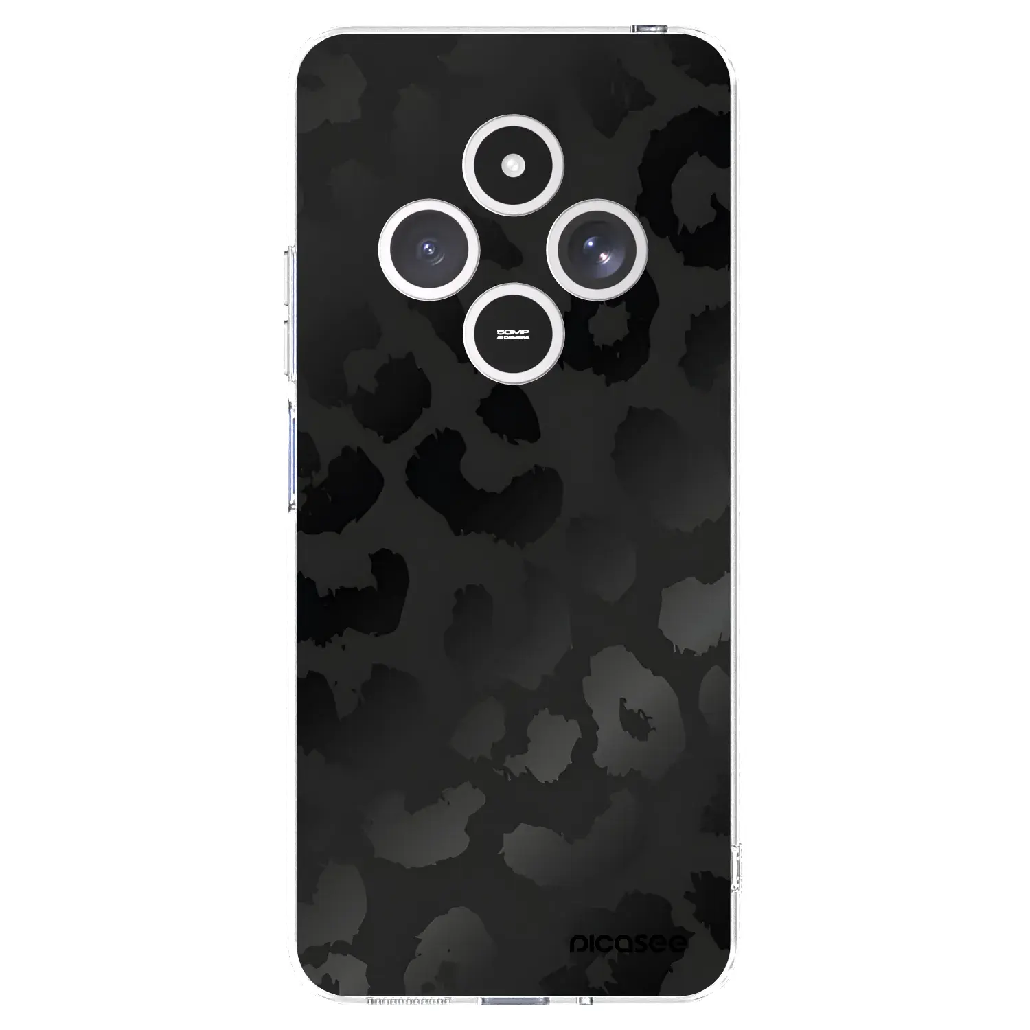 Silikonový průhledný obal pro Xiaomi Redmi 14C - Midnight Leopard
