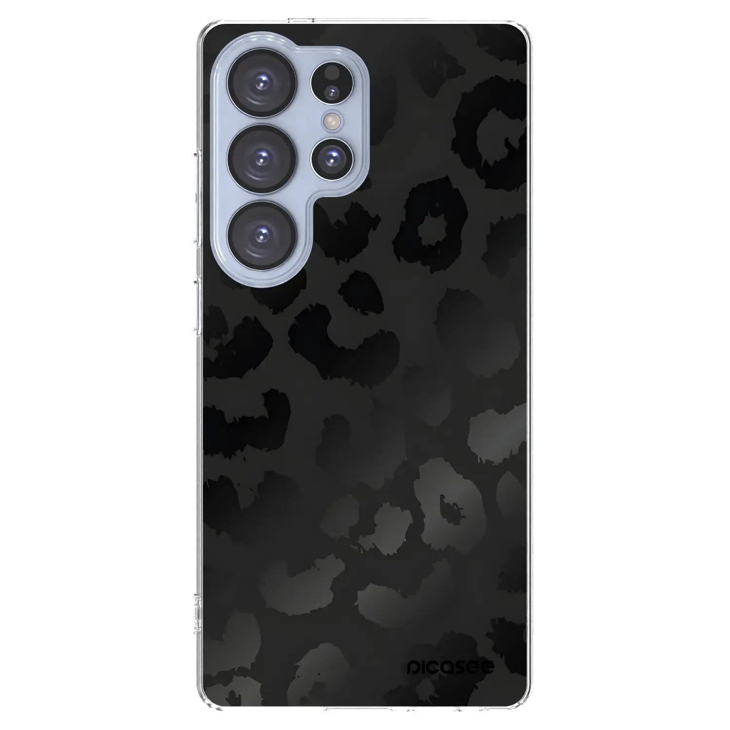Silikonový průhledný obal pro Samsung Galaxy S25 Ultra 5G - Midnight Leopard