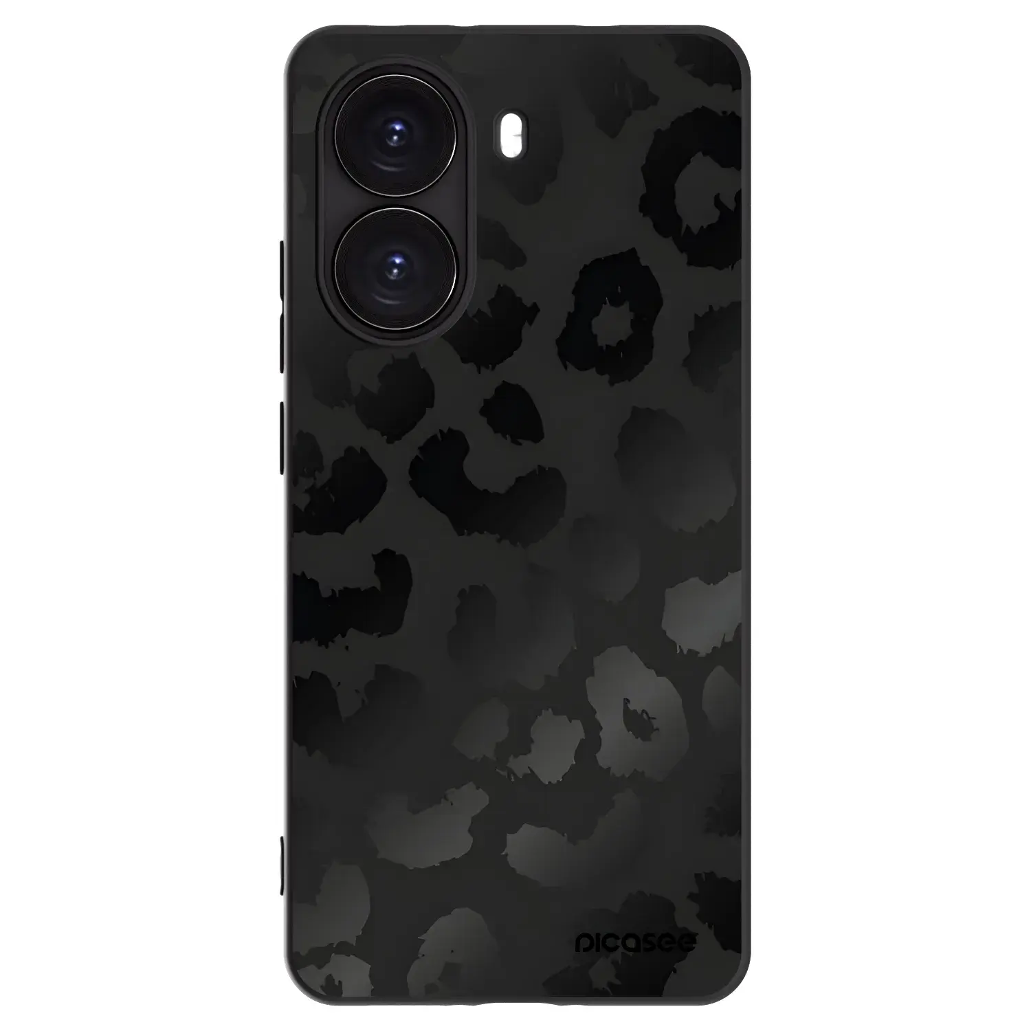 Silikonový černý obal pro Xiaomi Poco X7 Pro 5G - Midnight Leopard