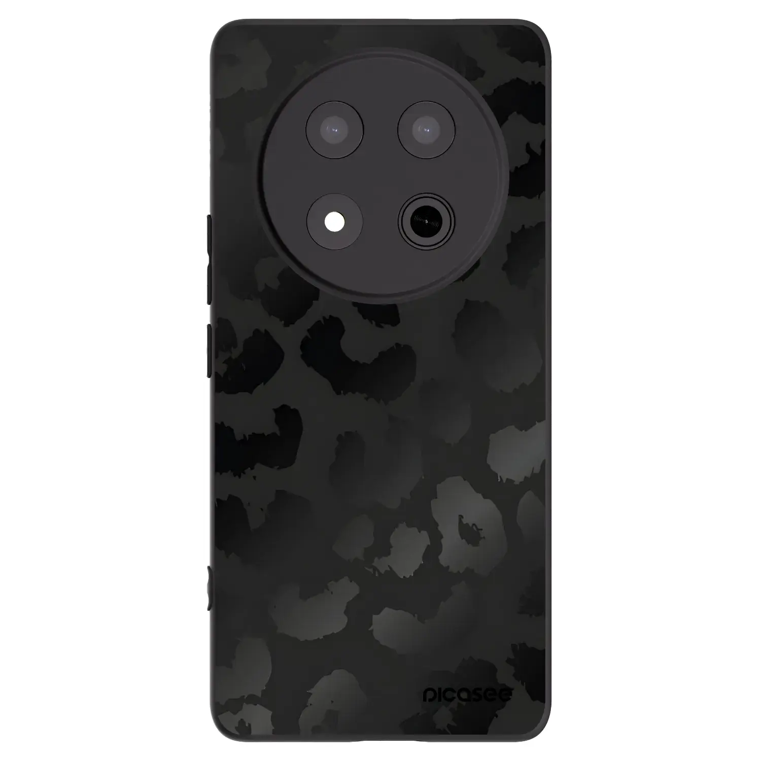 Silikonový černý obal pro Honor Magic7 Lite 5G - Midnight Leopard