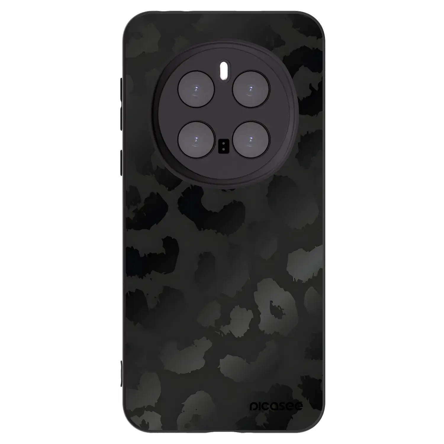 Silikonový černý obal pro Honor Magic7 Pro 5G - Midnight Leopard