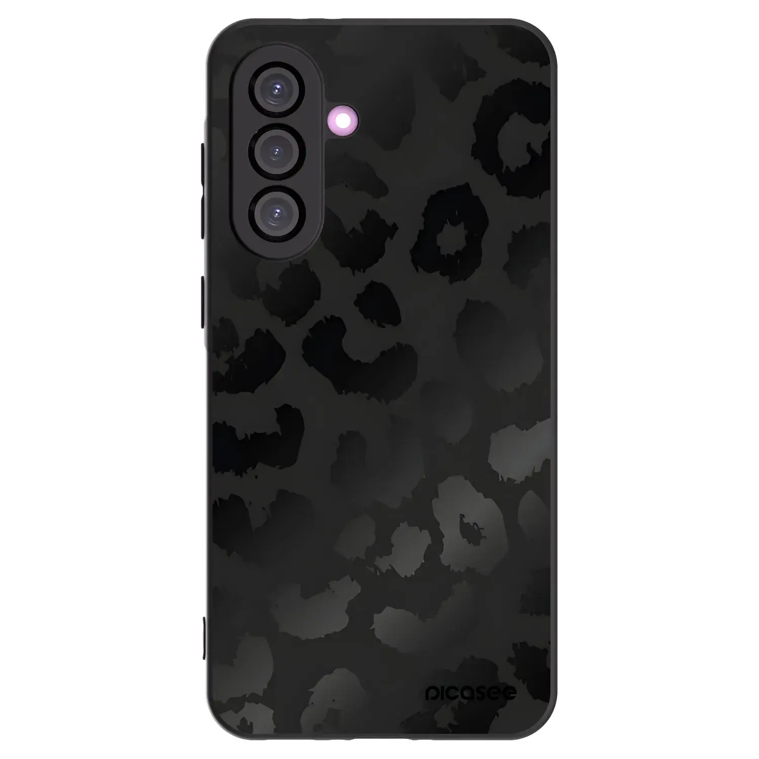 Silikonový černý obal pro Samsung Galaxy A56 5G A566B - Midnight Leopard