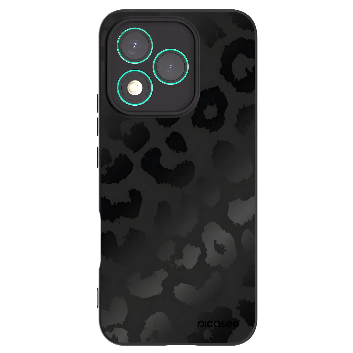 Silikonový černý obal pro Honor 400 Lite 5G - Midnight Leopard