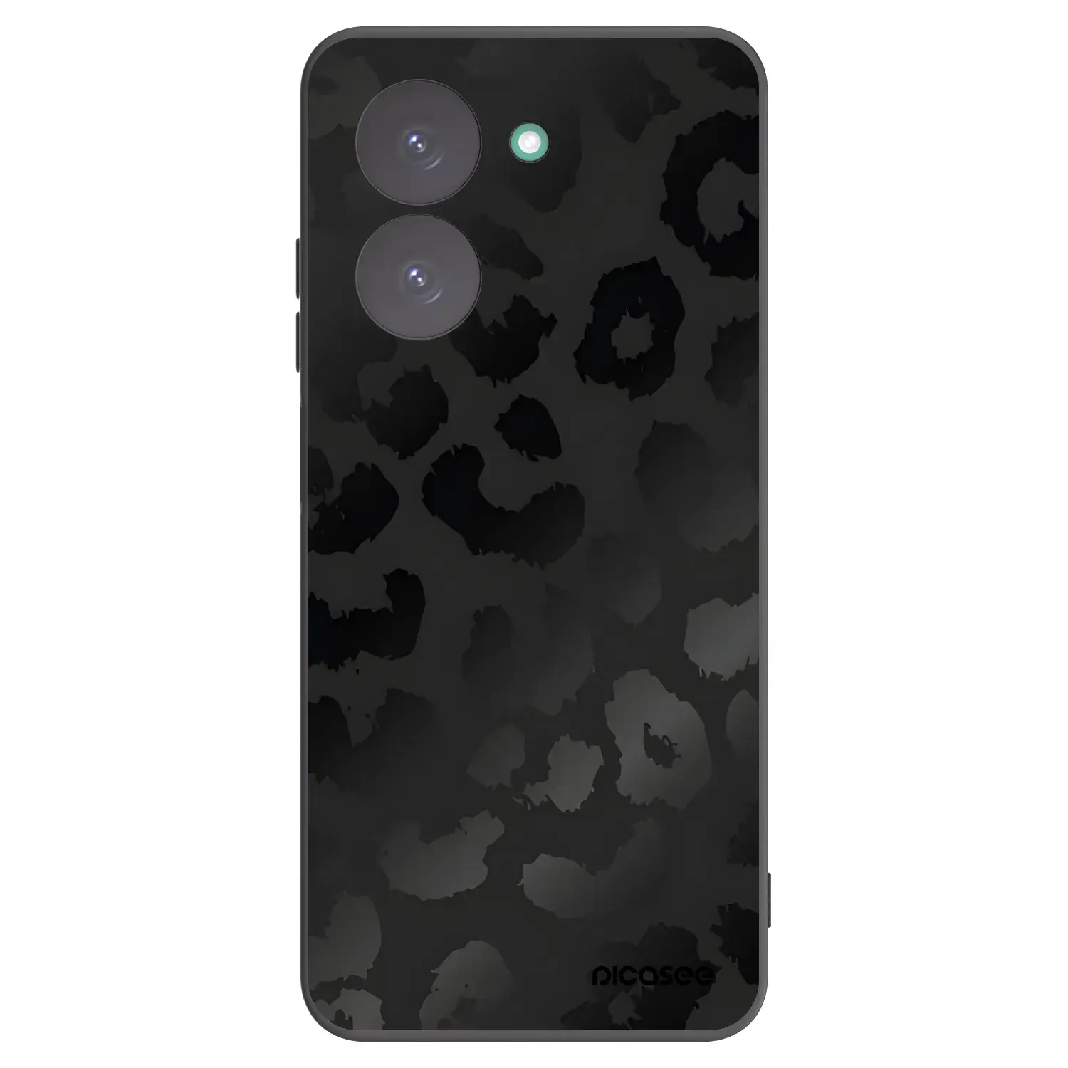 Silikonový černý obal pro Xiaomi Redmi A5 - Midnight Leopard