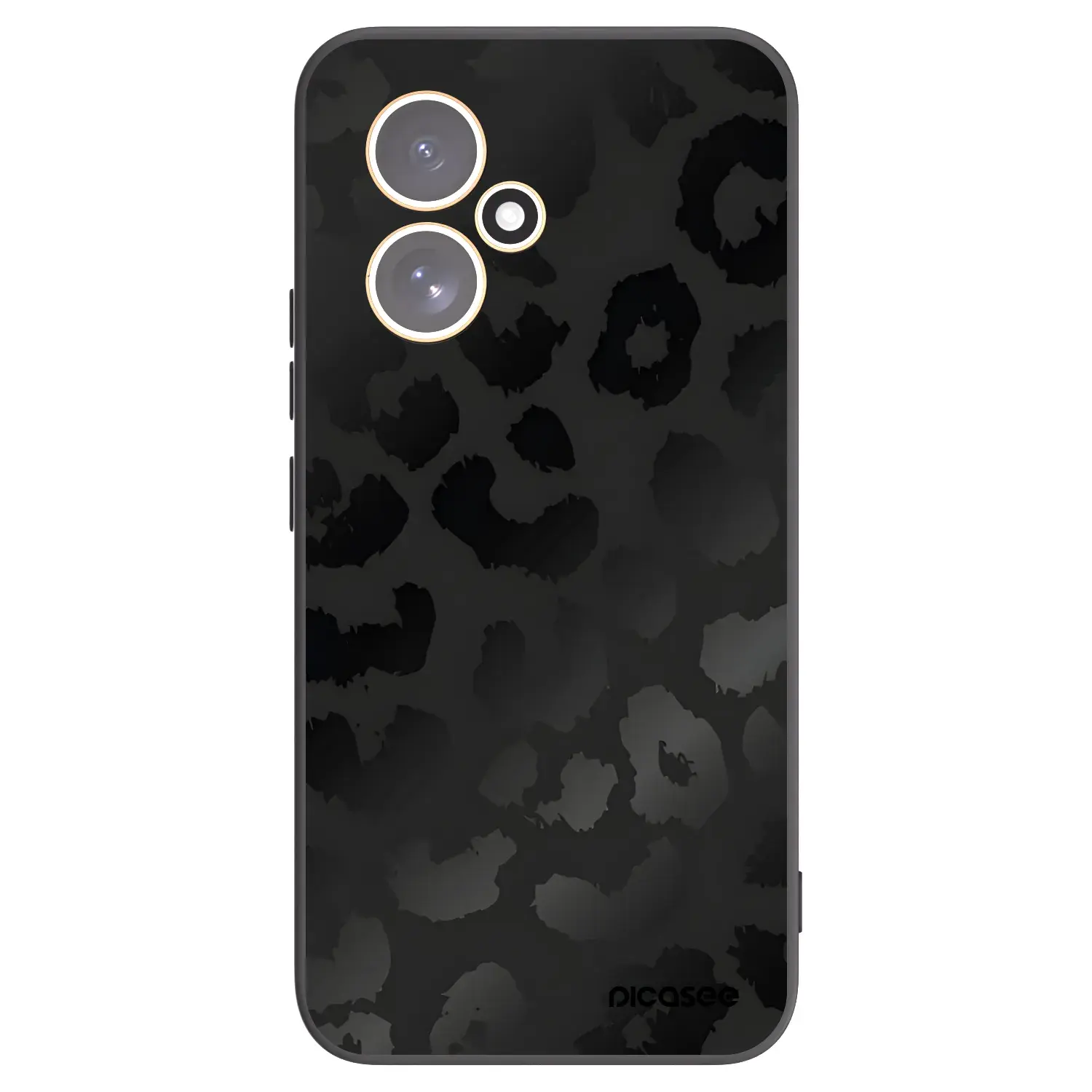 Silikonový černý obal pro Honor 400 5G - Midnight Leopard
