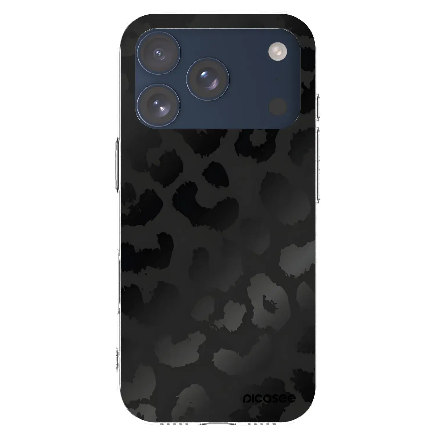 Silikonový průhledný obal pro Apple iPhone 17 Pro - Midnight Leopard