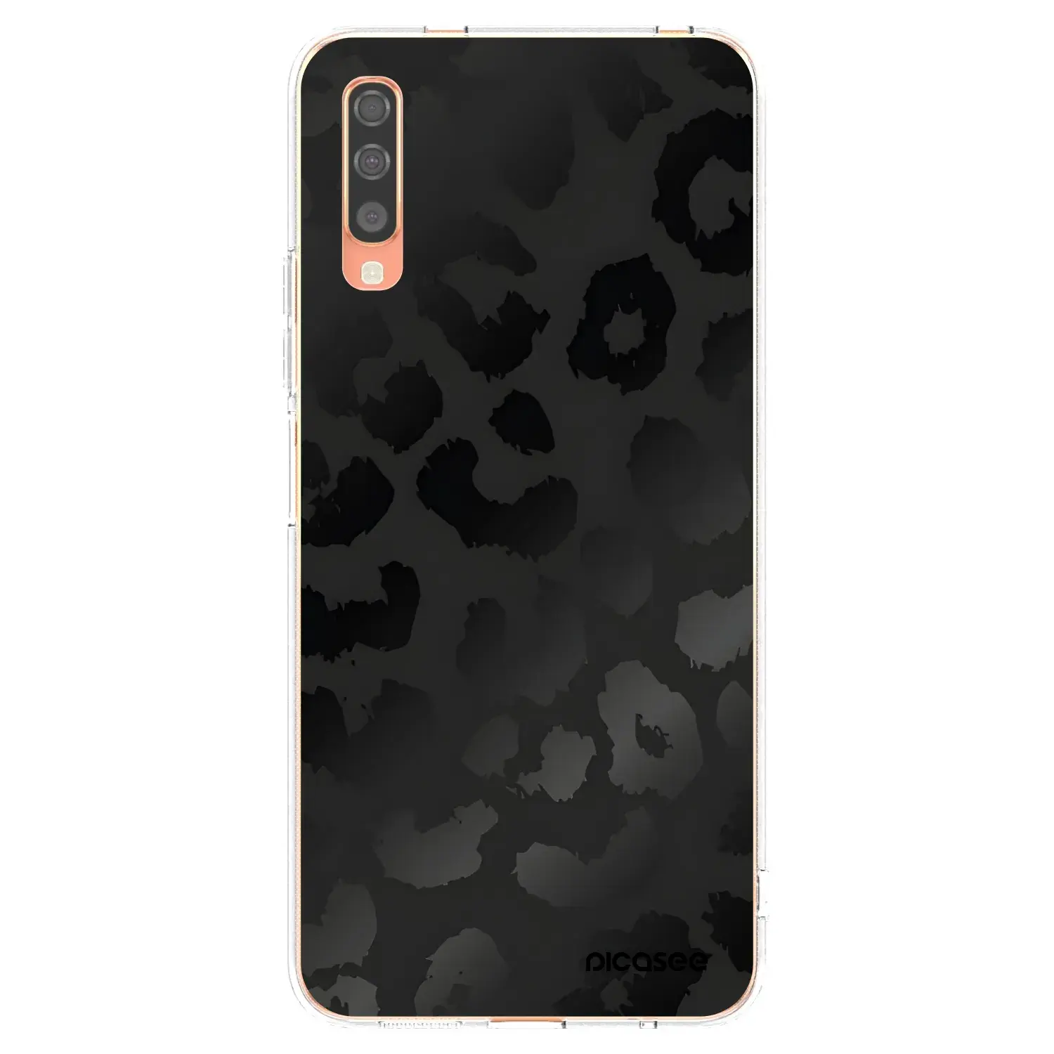 Silikonový průhledný obal pro Samsung Galaxy A70 A705F - Midnight Leopard