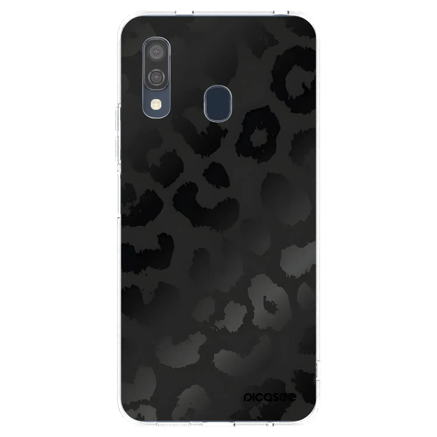 Silikonový průhledný obal pro Samsung Galaxy A40 A405F - Midnight Leopard