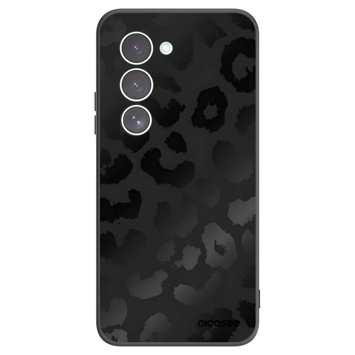 Silikonový černý obal pro Xiaomi Redmi 15 5G - Midnight Leopard