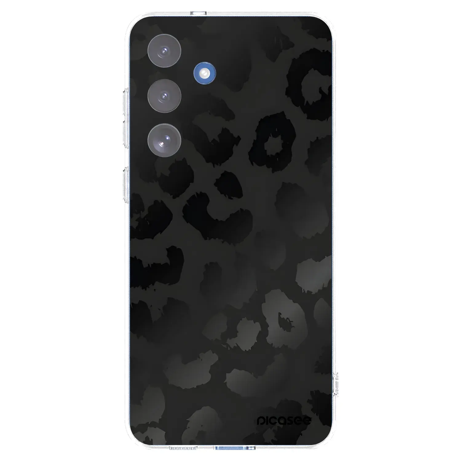 Silikonový průhledný obal pro Samsung Galaxy S25 FE 5G - Midnight Leopard