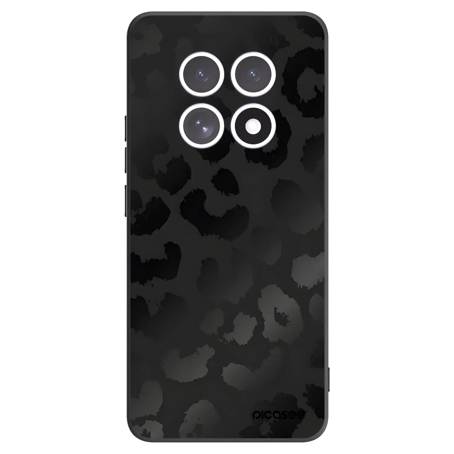 Silikonový černý obal pro Xiaomi Redmi Note 15 4G - Midnight Leopard