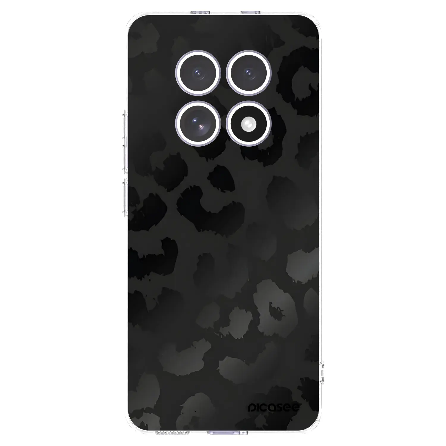 Silikonový průhledný obal pro Xiaomi Redmi Note 15 4G - Midnight Leopard