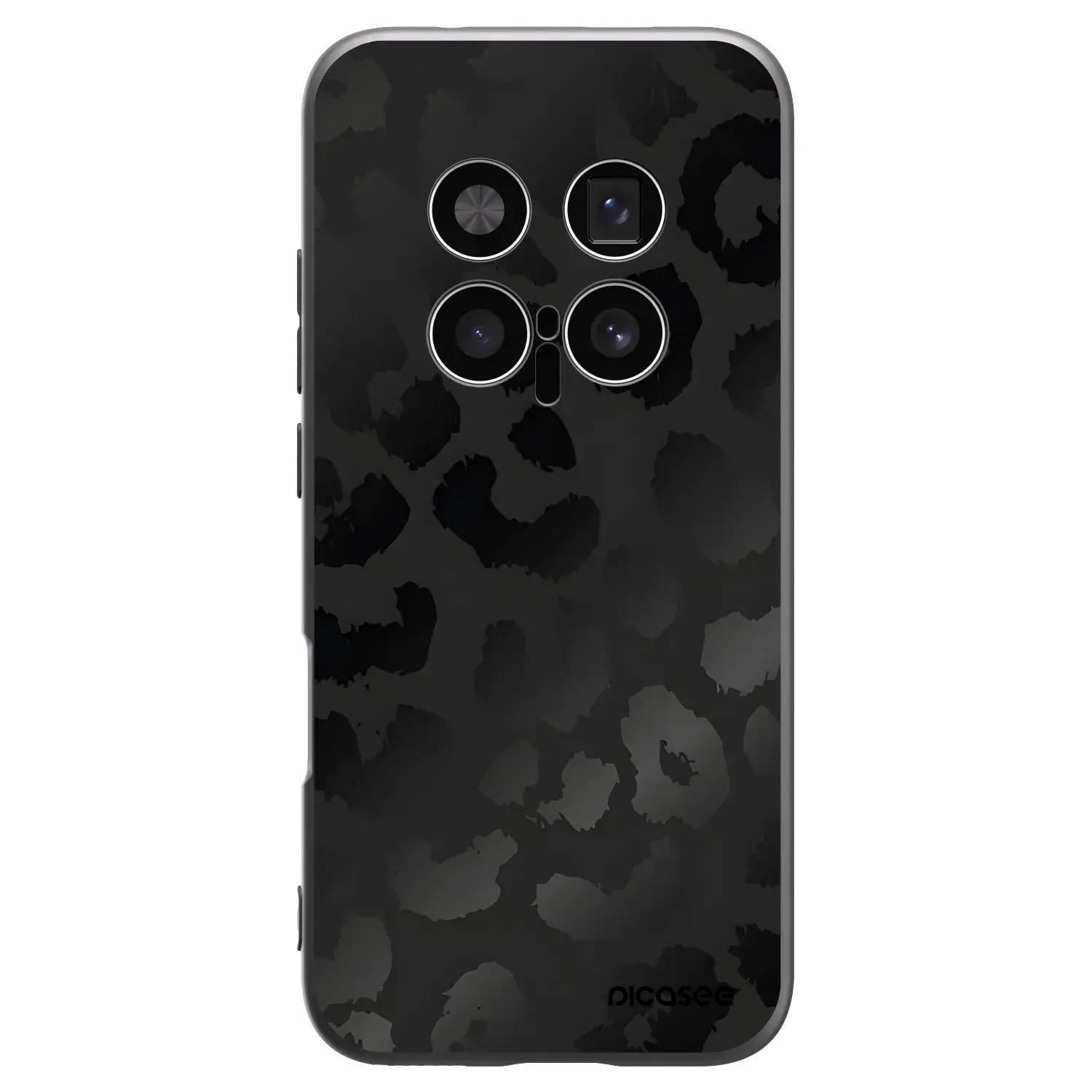 Silikonový černý obal pro Honor Magic8 Pro 5G - Midnight Leopard