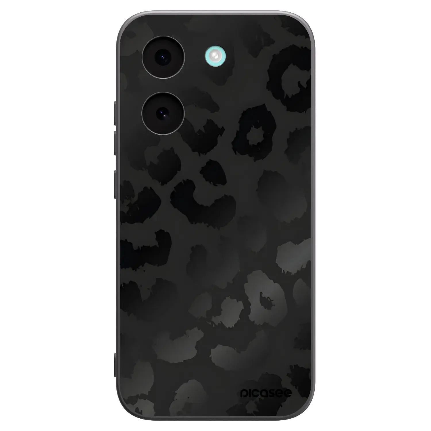Silikonový černý obal pro Xiaomi Poco X8 Pro - Midnight Leopard