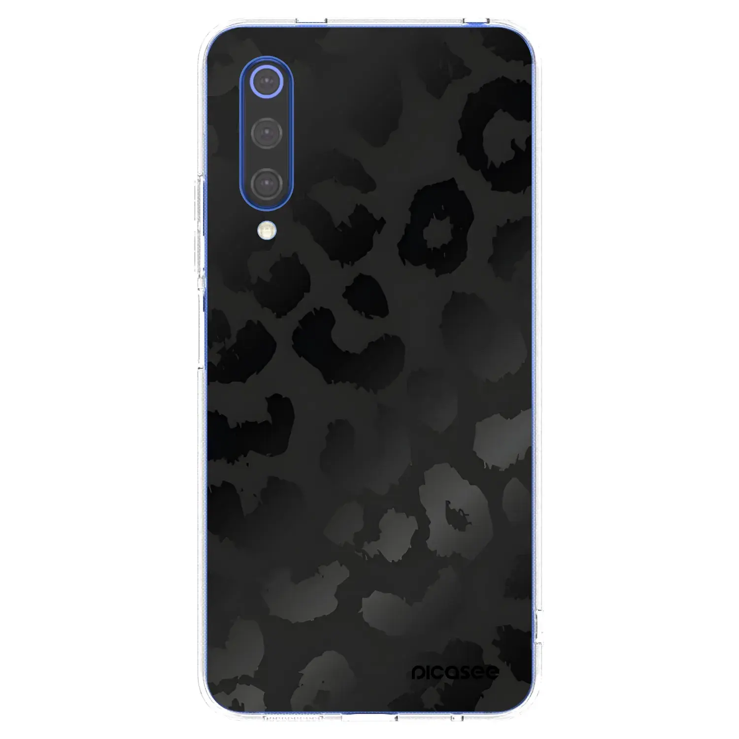 Silikonový průhledný obal pro Xiaomi Mi 9 SE - Midnight Leopard