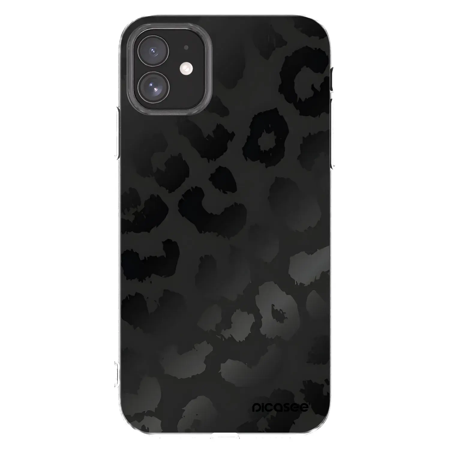 Silikonový průhledný obal pro Apple iPhone 11 - Midnight Leopard