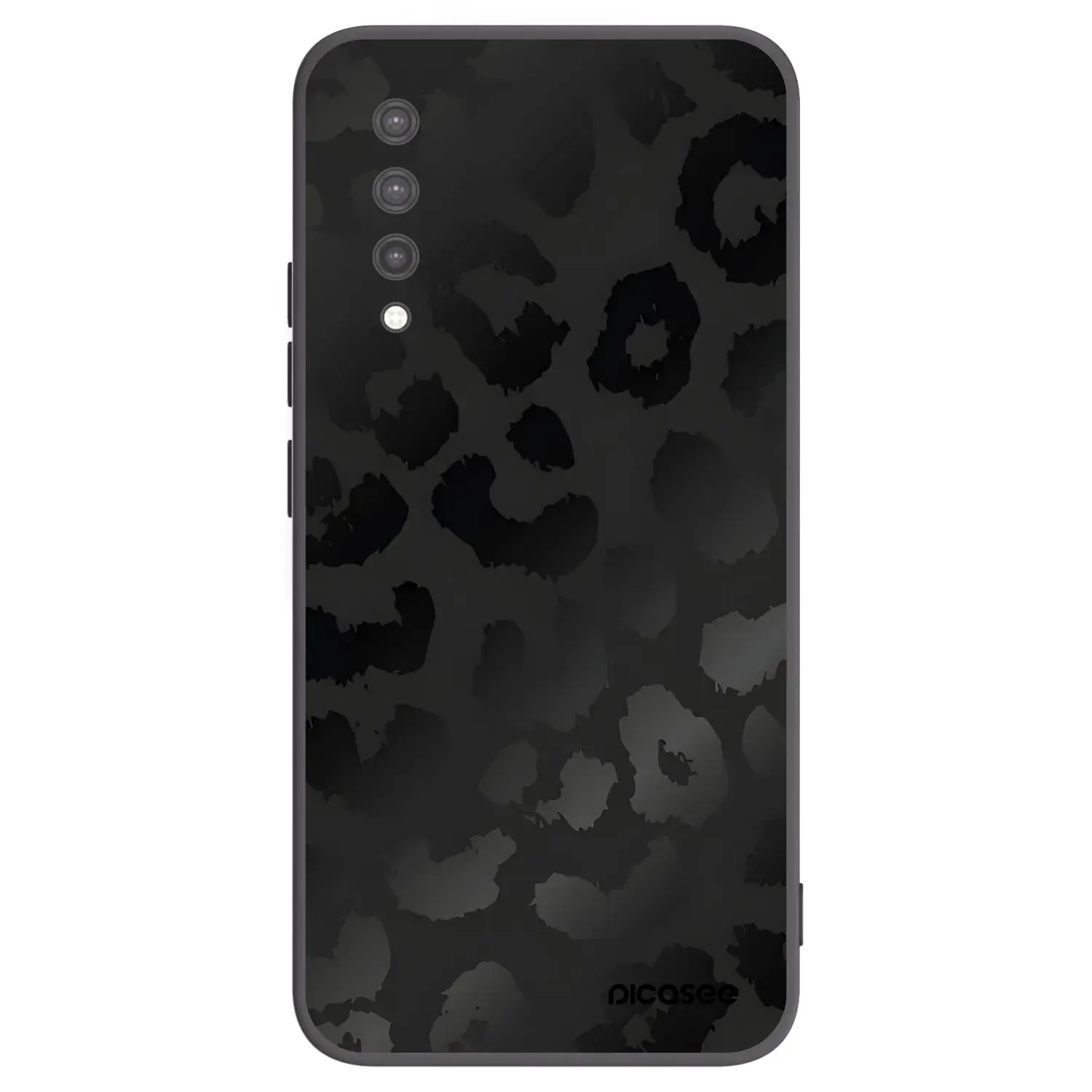 Silikonový černý obal pro Xiaomi Mi 9 Lite - Midnight Leopard