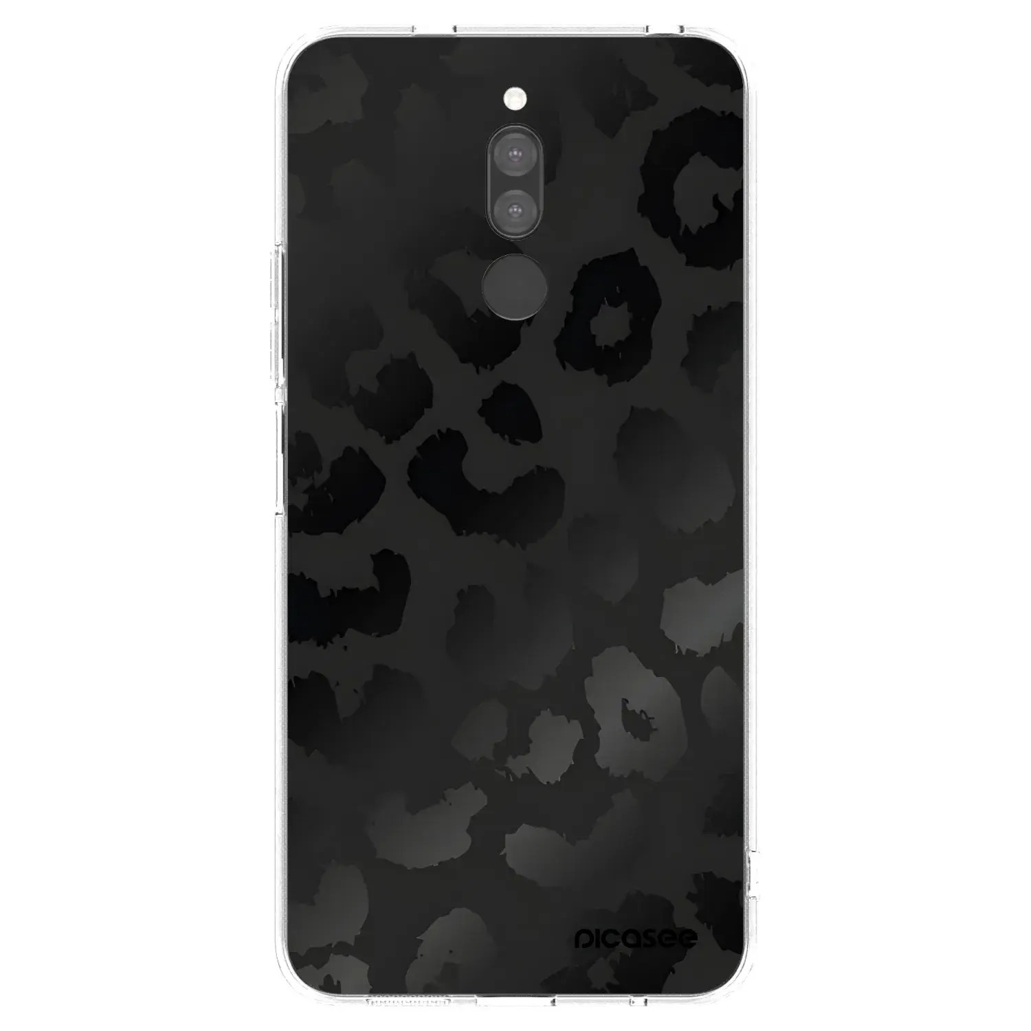 Silikonový průhledný obal pro Xiaomi Redmi 8 - Midnight Leopard