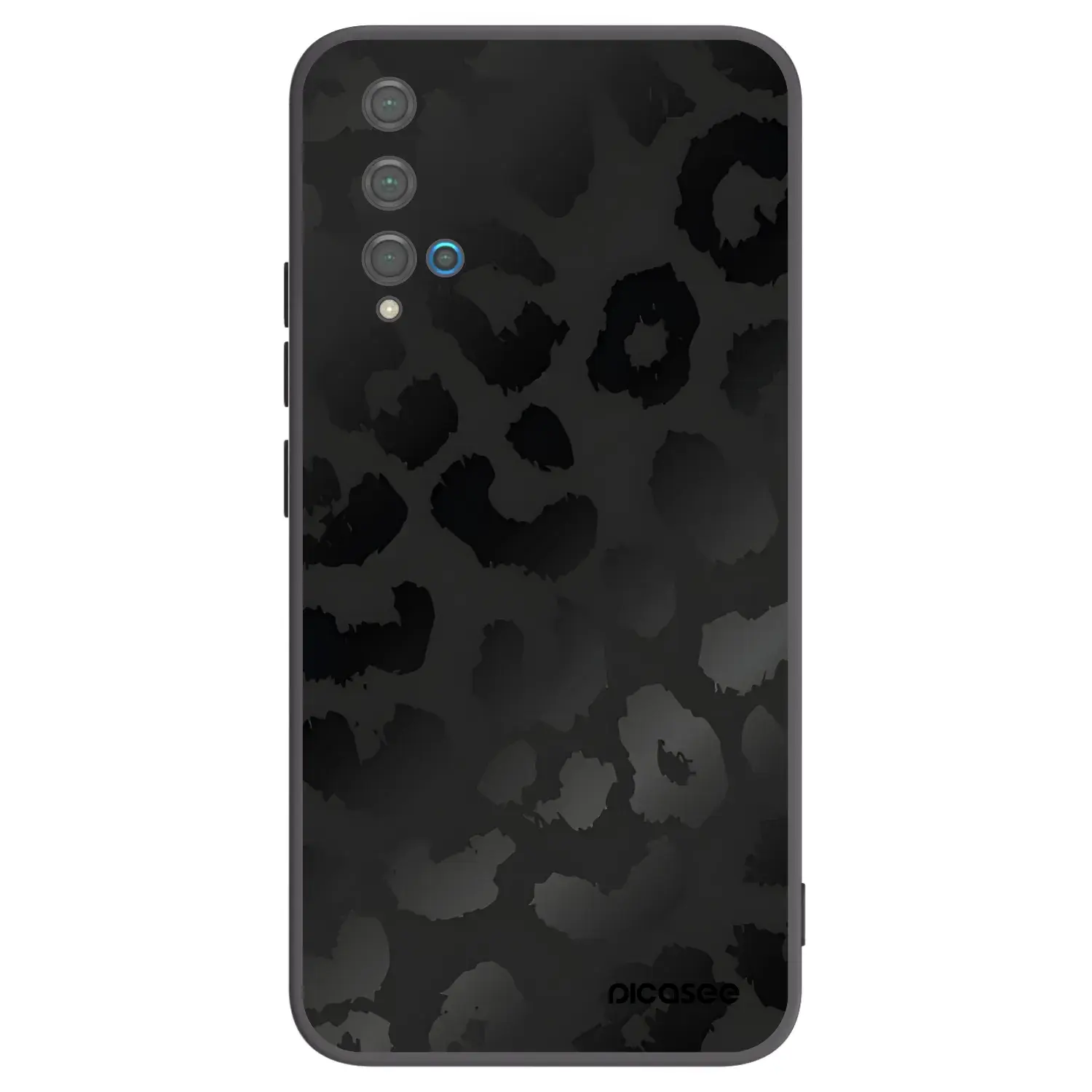 Silikonový černý obal pro Huawei Nova 5T - Midnight Leopard