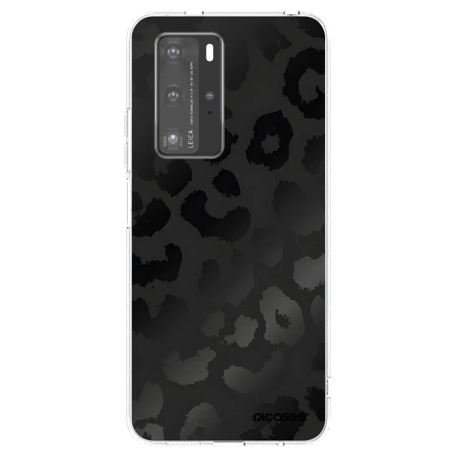 Silikonový průhledný obal pro Huawei P40 Pro - Midnight Leopard