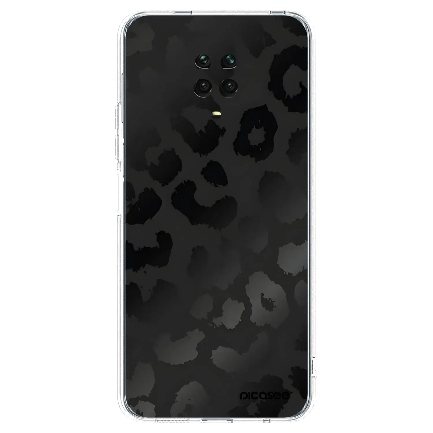 Silikonový průhledný obal pro Xiaomi Redmi Note 9 Pro - Midnight Leopard