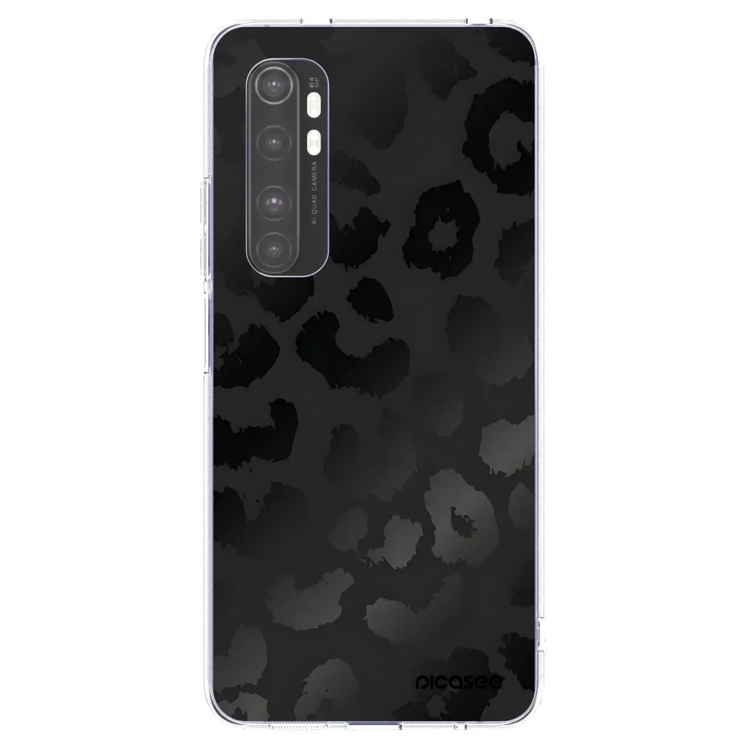Silikonový průhledný obal pro Xiaomi Mi Note 10 Lite - Midnight Leopard