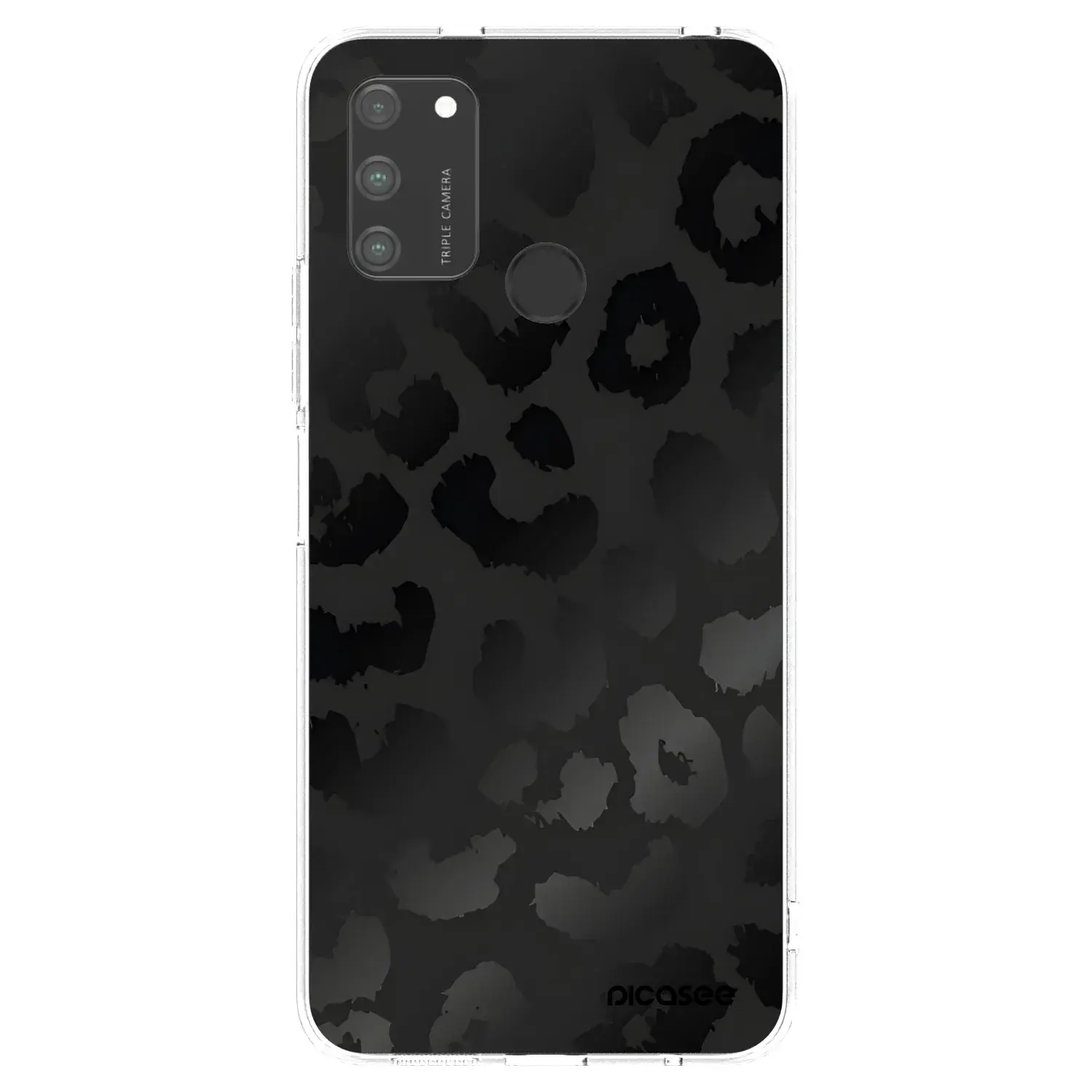 Silikonový průhledný obal pro Honor 9A - Midnight Leopard