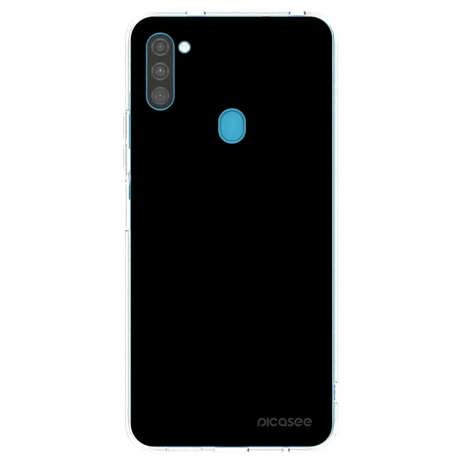 Silikonový průhledný obal pro Samsung Galaxy M11 - Black Bliss