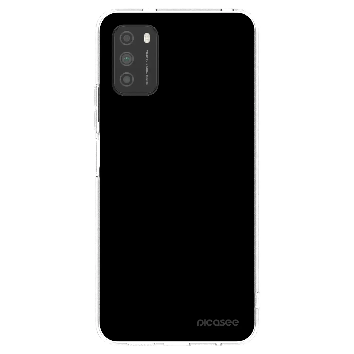 Silikonový průhledný obal pro Xiaomi Poco M3 - Black Bliss