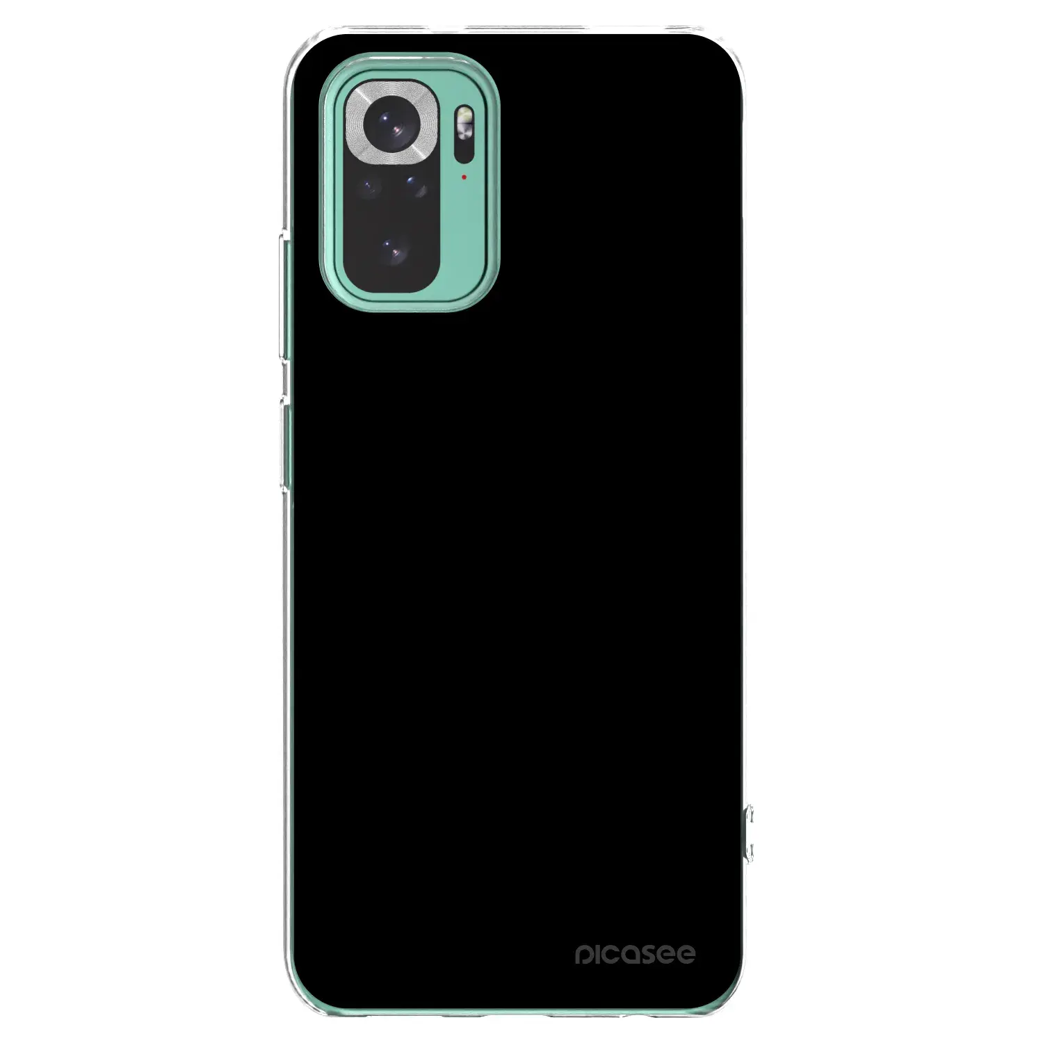 Silikonový průhledný obal pro Xiaomi Redmi Note 10 Pro - Black Bliss