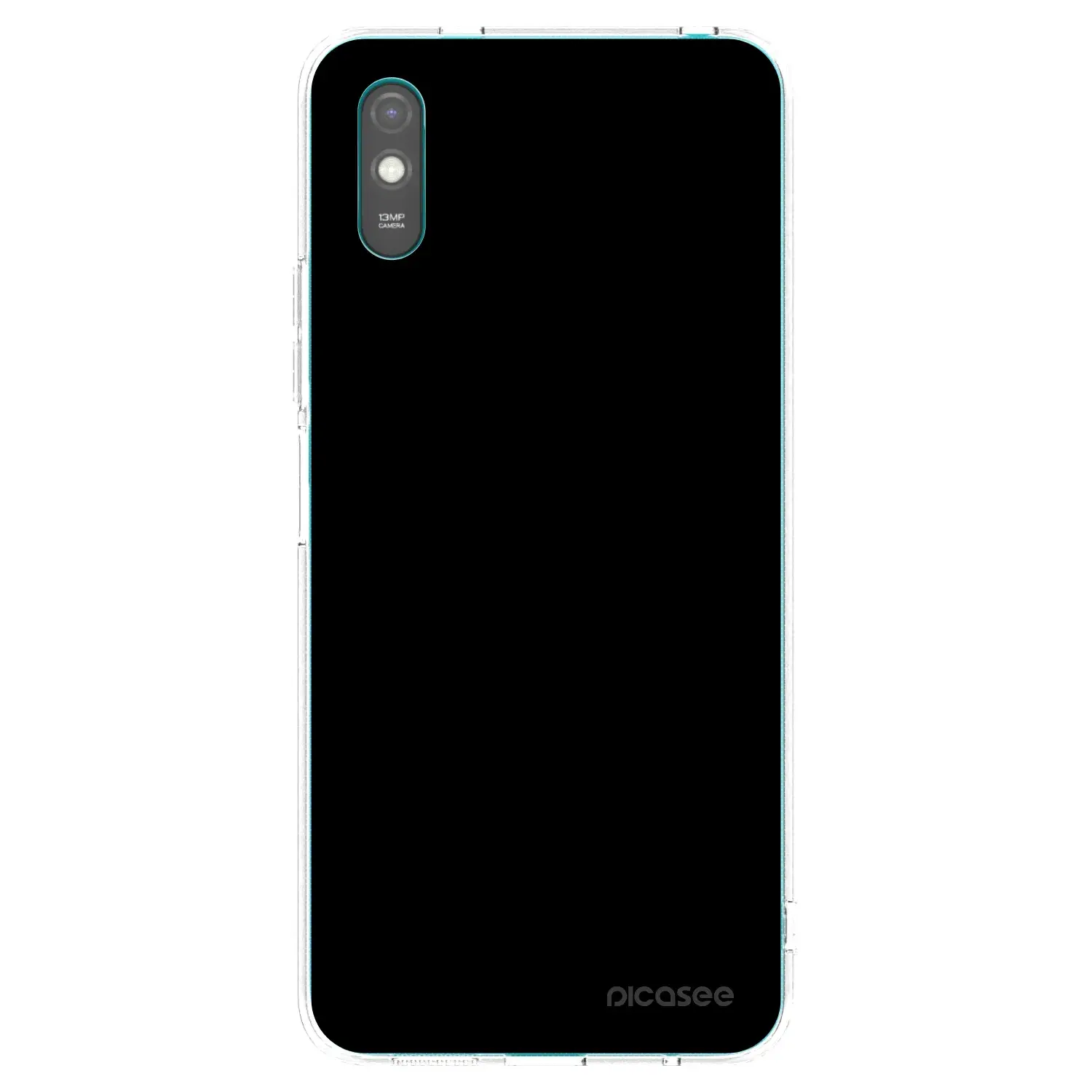 Silikonový průhledný obal pro Xiaomi Redmi 9AT - Black Bliss