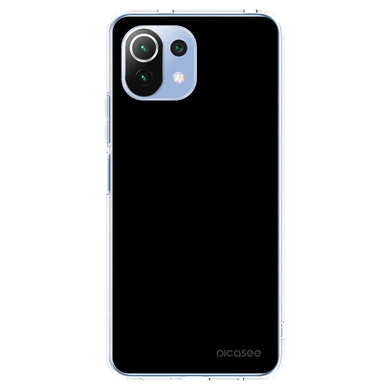 Silikonový průhledný obal pro Xiaomi Mi 11 Lite - Black Bliss