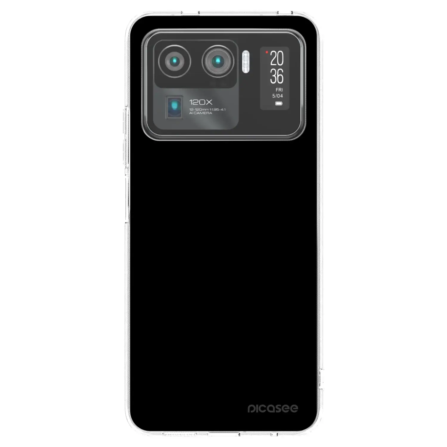 Silikonový průhledný obal pro Xiaomi Mi 11 Ultra - Black Bliss