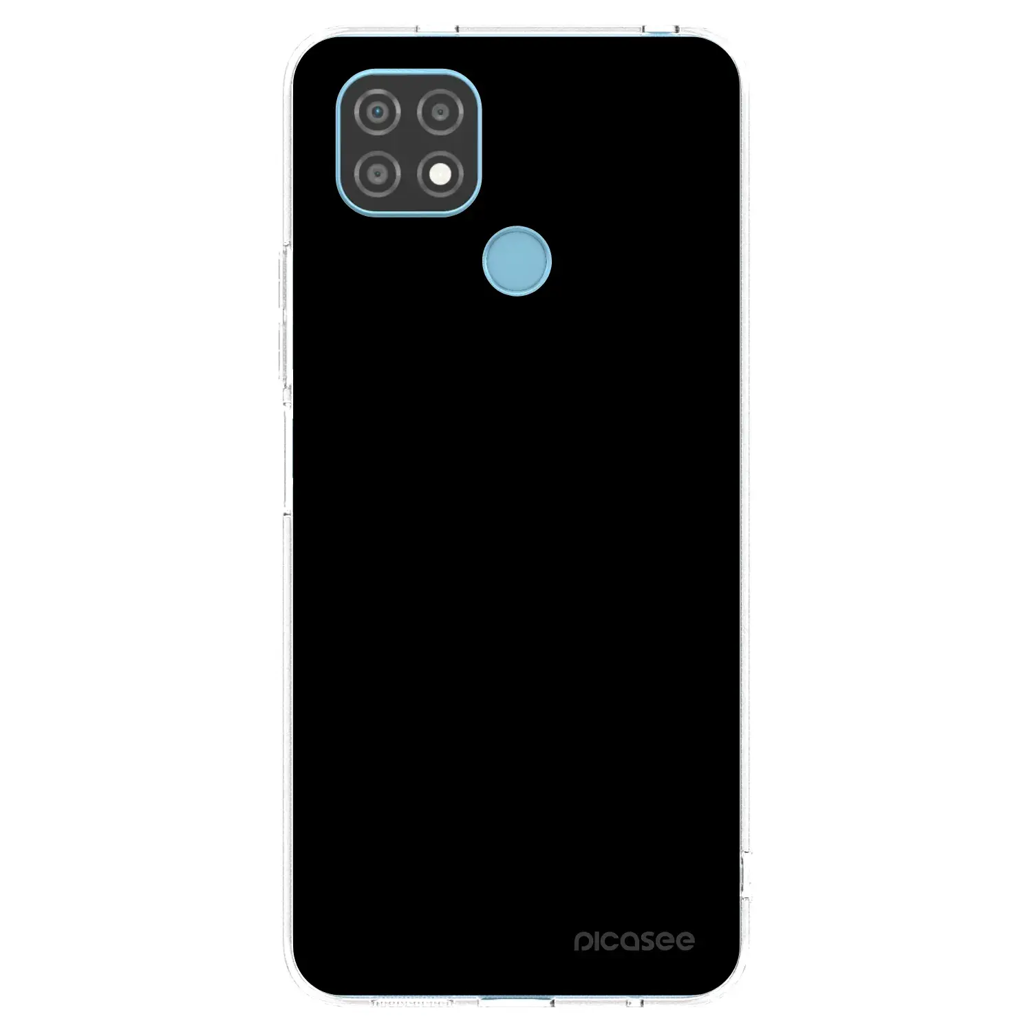 Silikonový průhledný obal pro Realme C21 - Black Bliss