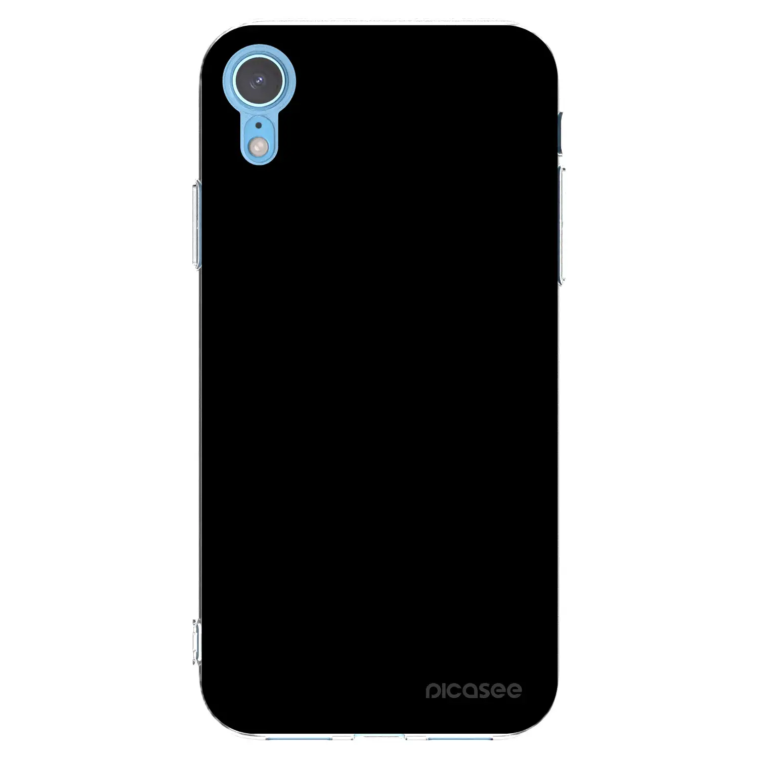 Silikonový průhledný obal pro Apple iPhone XR - Black Bliss