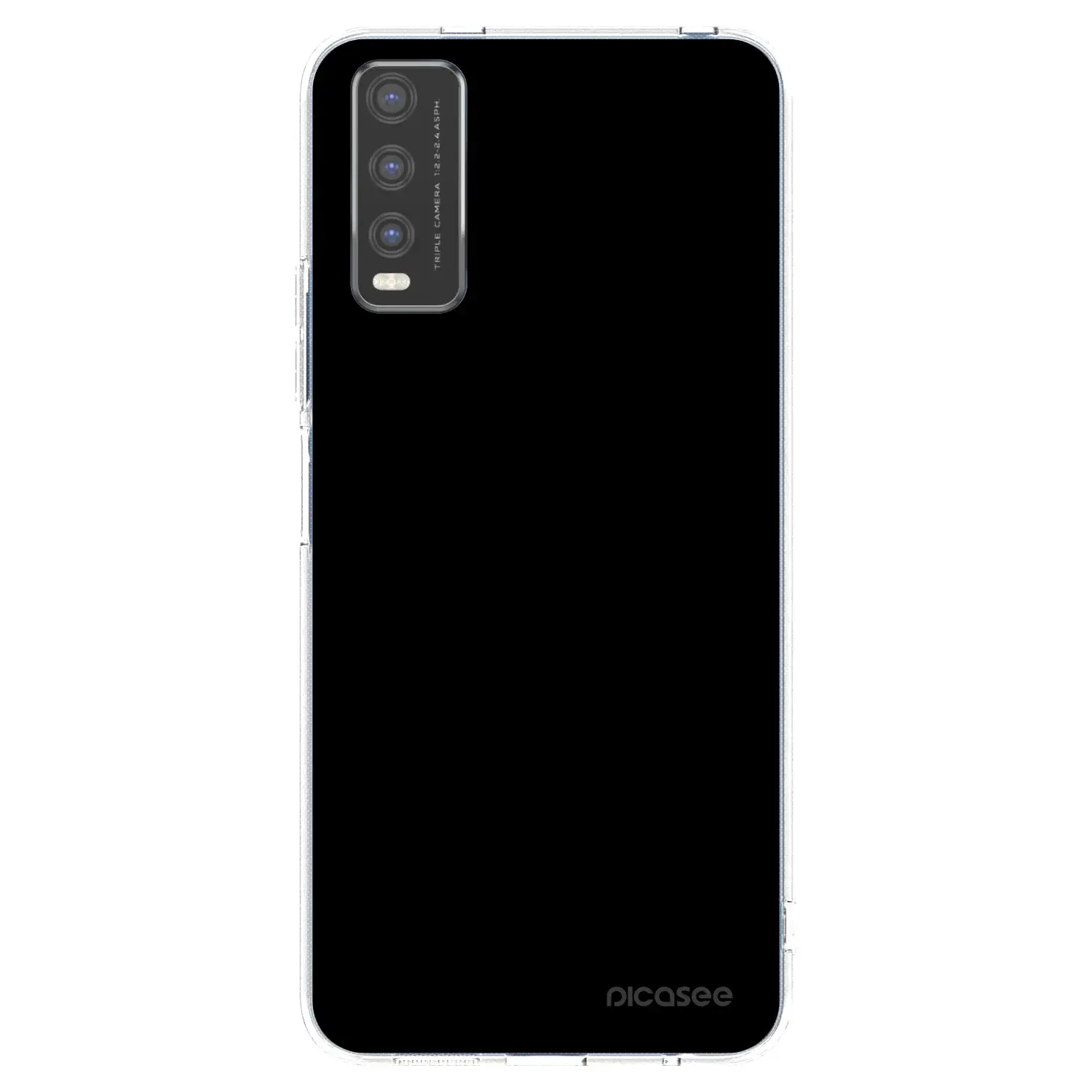 Silikonový průhledný obal pro Vivo Y20s - Black Bliss