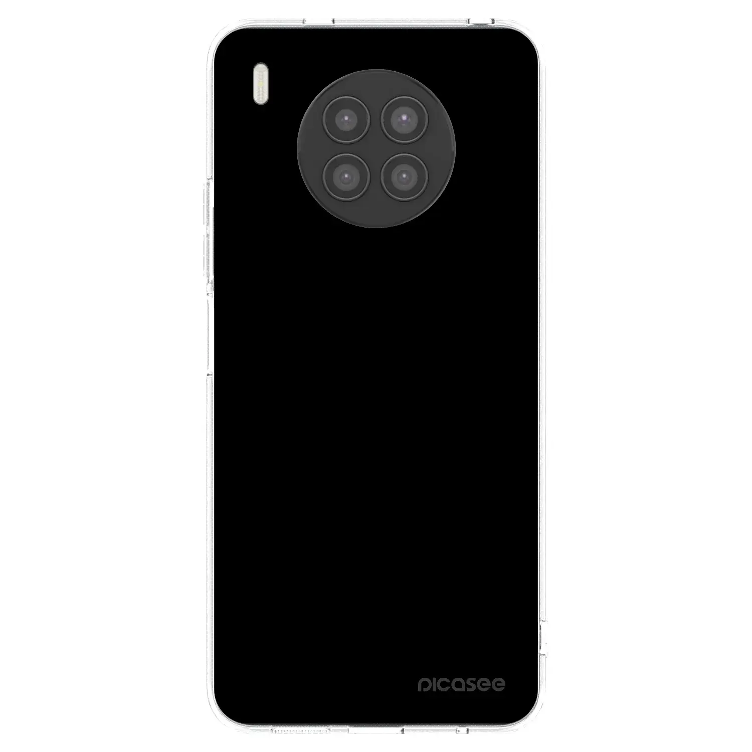 Silikonový průhledný obal pro Huawei Nova 8i - Black Bliss