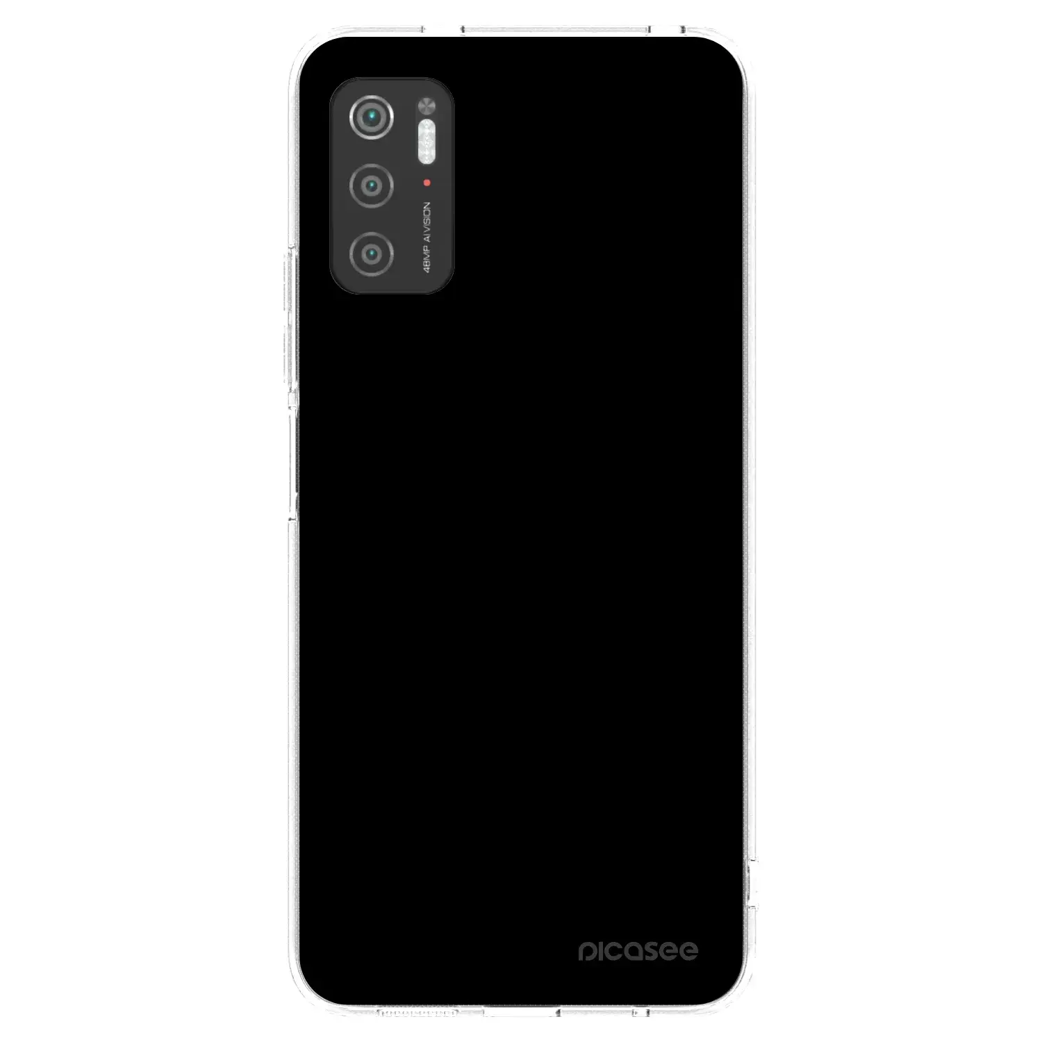 Silikonový průhledný obal pro Xiaomi Poco M3 Pro 5G - Black Bliss