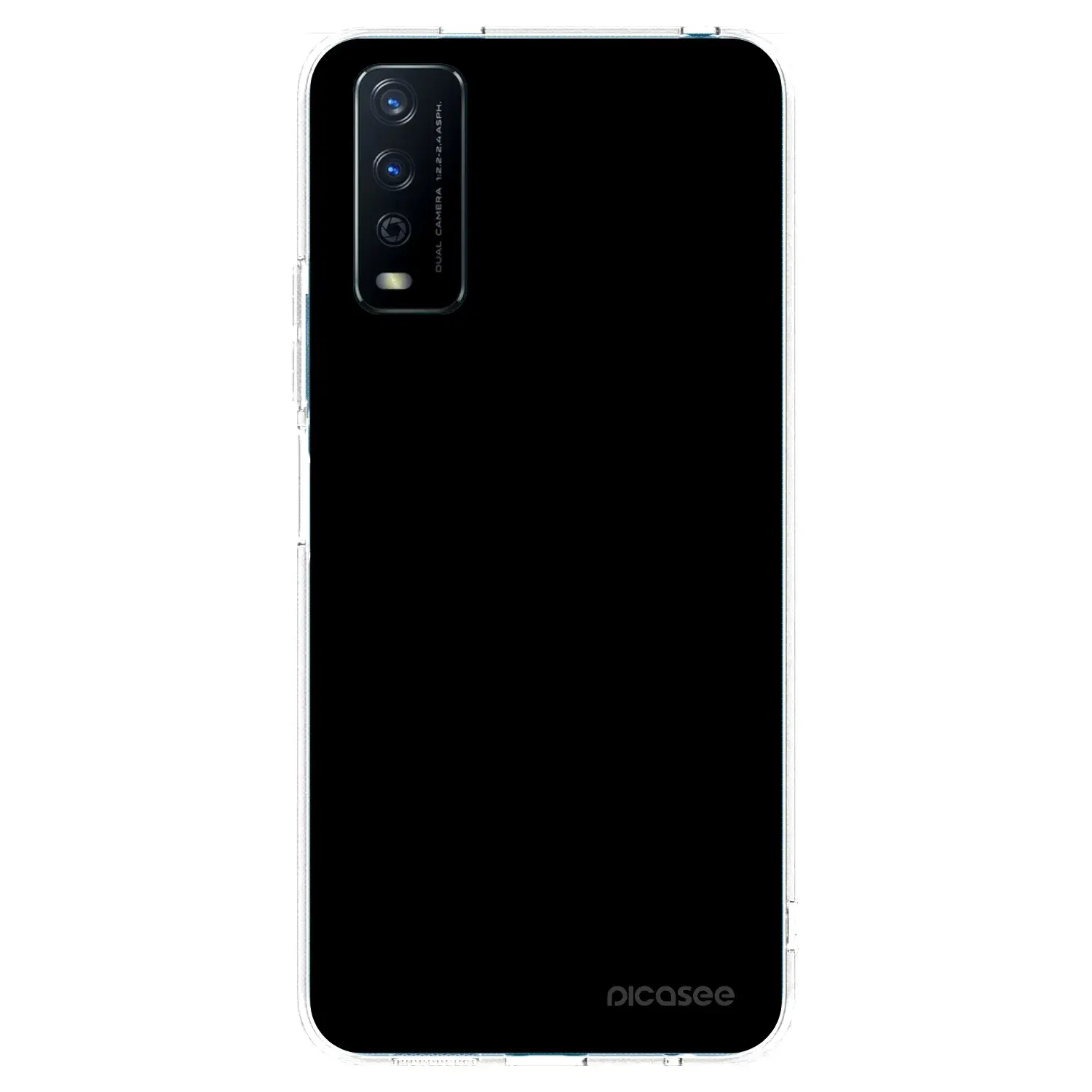 Silikonový průhledný obal pro Vivo Y11s - Black Bliss
