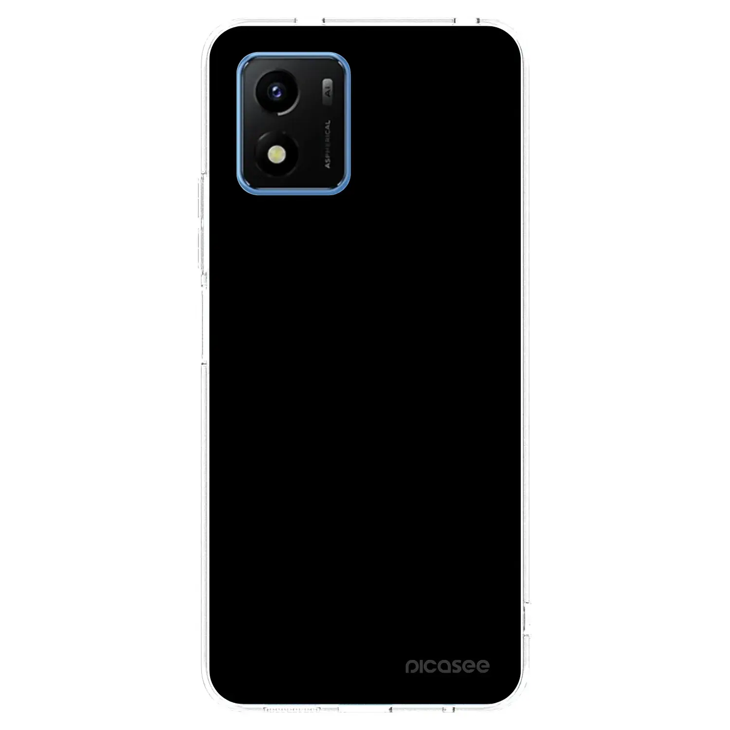 Silikonový průhledný obal pro Vivo Y01 - Black Bliss