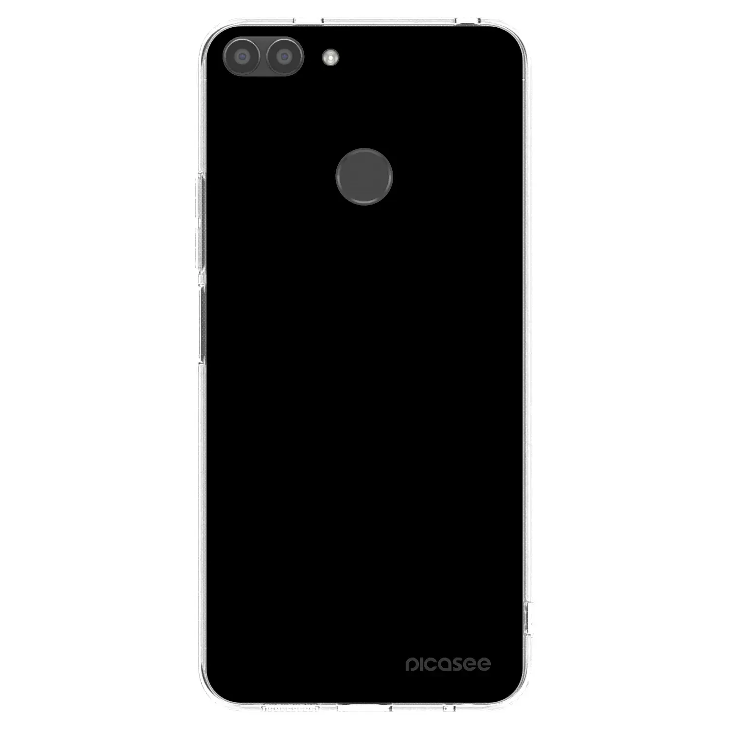 Silikonový průhledný obal pro Huawei P Smart - Black Bliss