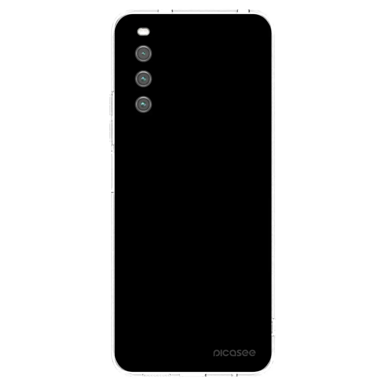 Silikonový průhledný obal pro Sony Xperia 10 IV 5G - Black Bliss