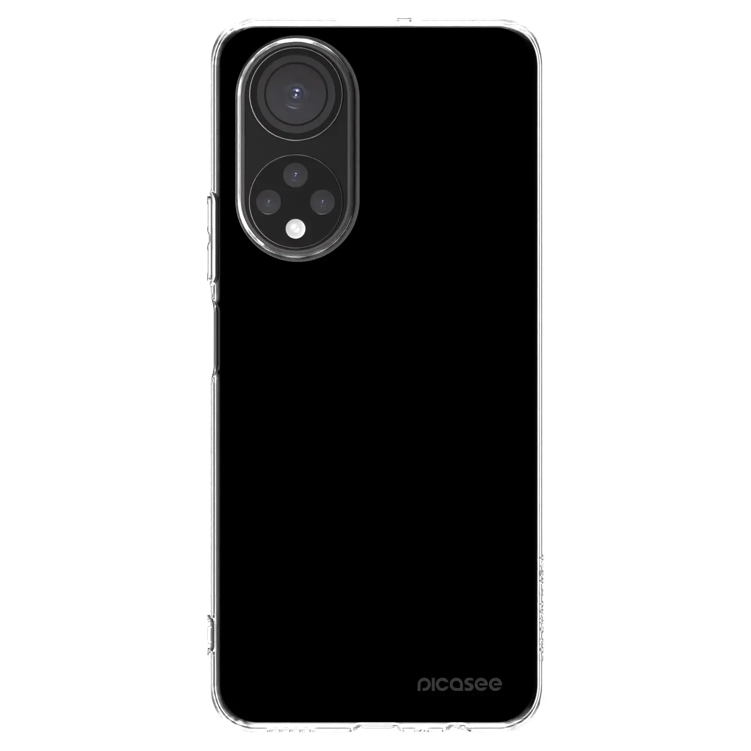 Silikonový průhledný obal pro Honor X7 - Black Bliss