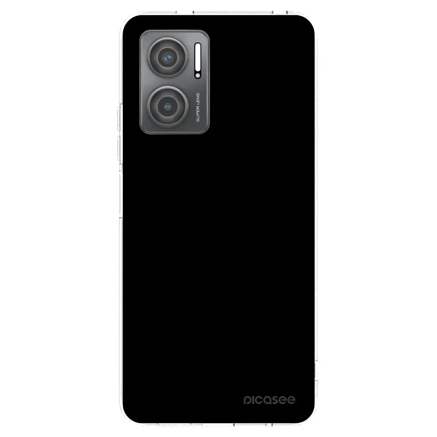 Silikonový průhledný obal pro Xiaomi Redmi 10 5G - Black Bliss