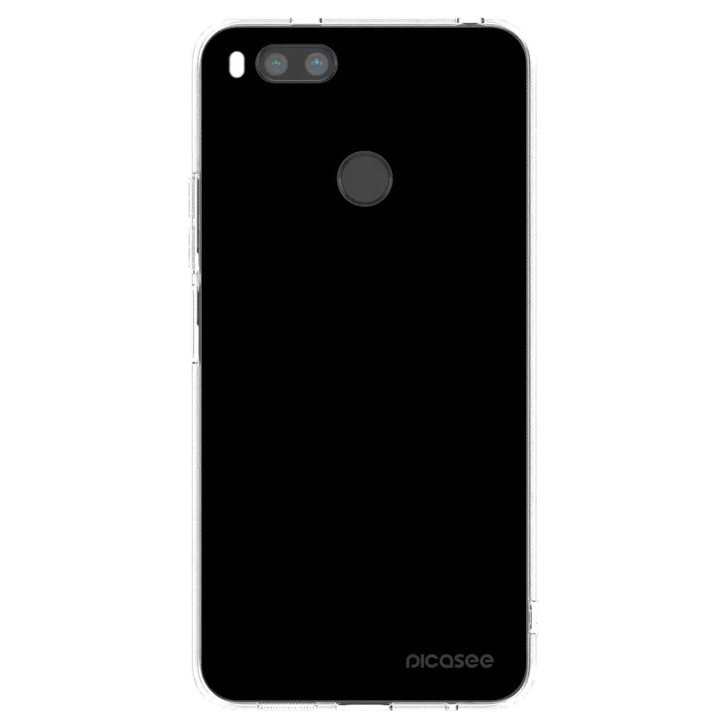 Silikonový průhledný obal pro Xiaomi Redmi A1 - Black Bliss