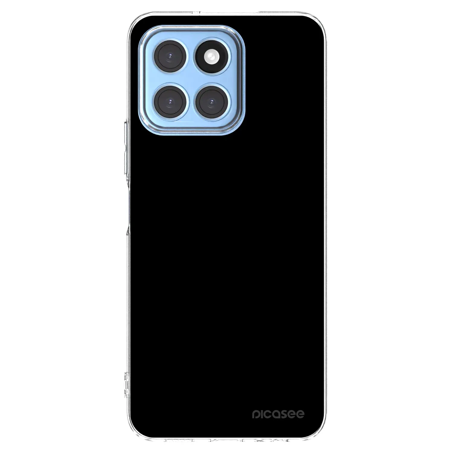 Silikonový průhledný obal pro Honor X8 5G - Black Bliss