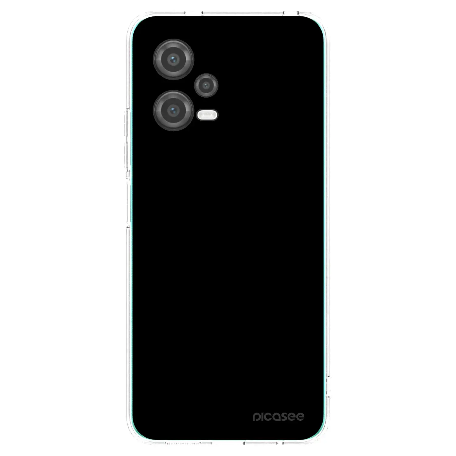Silikonový průhledný obal pro Xiaomi Poco X5 - Black Bliss