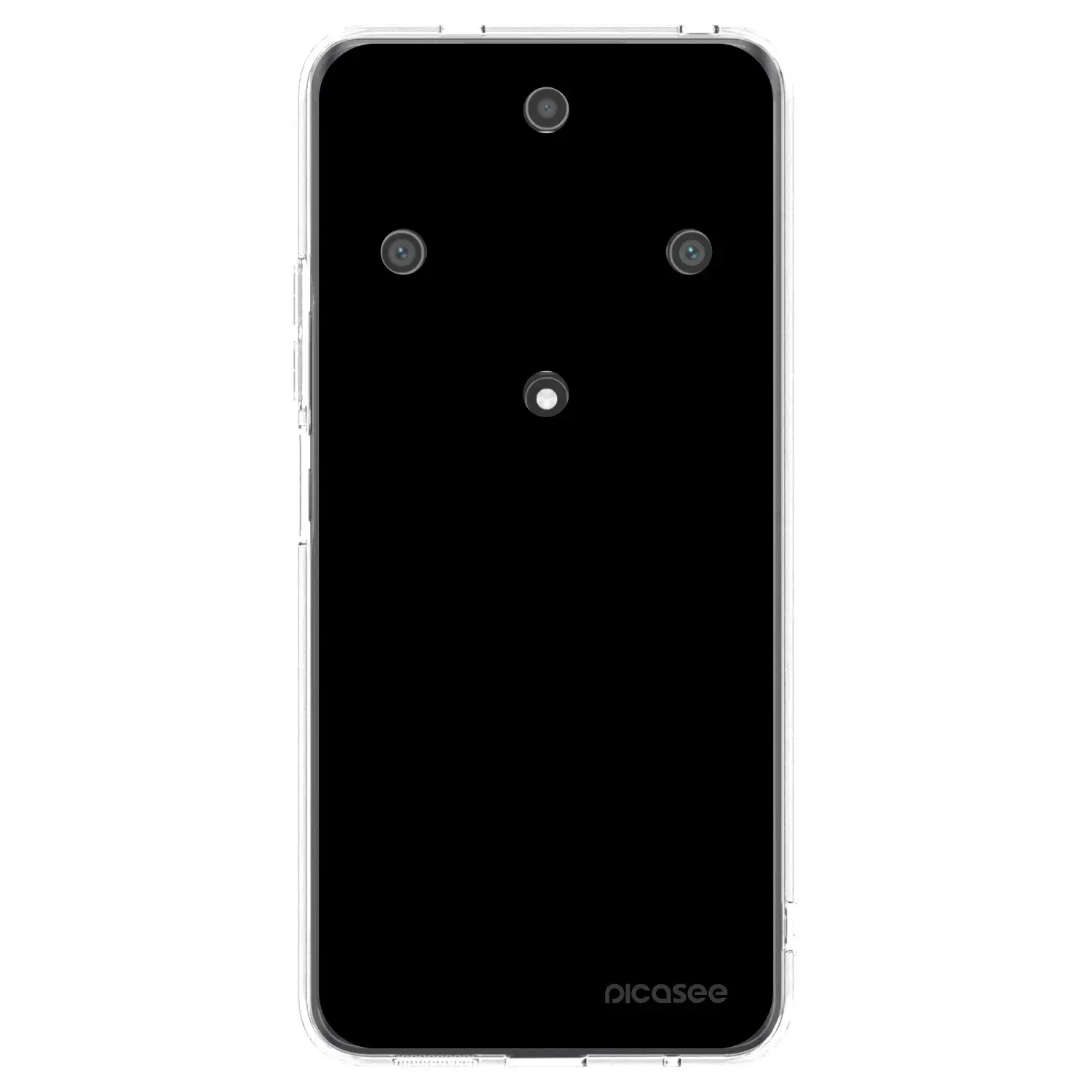 Silikonový průhledný obal pro Honor Magic5 Lite 5G - Black Bliss