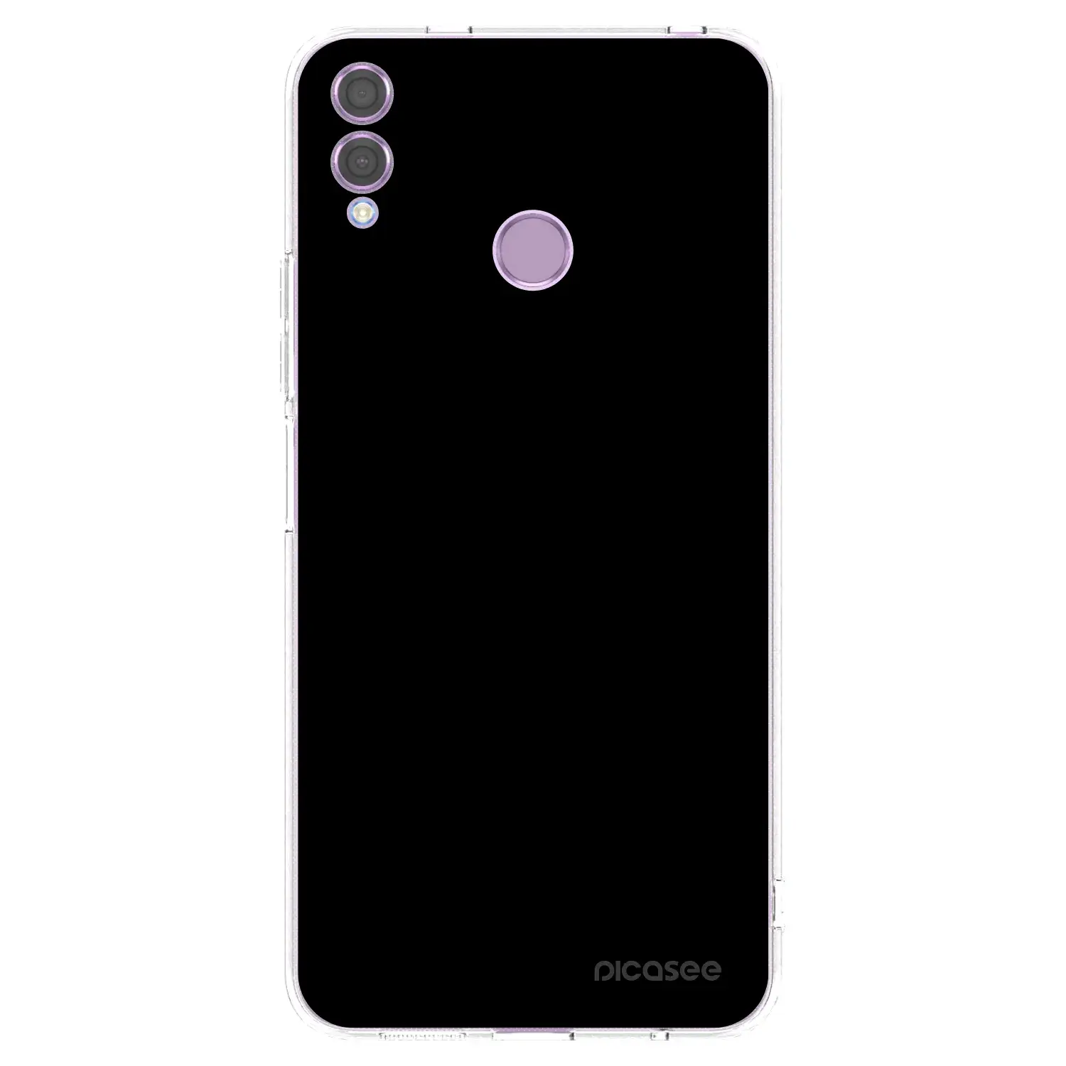 Silikonový průhledný obal pro Honor 8X - Black Bliss