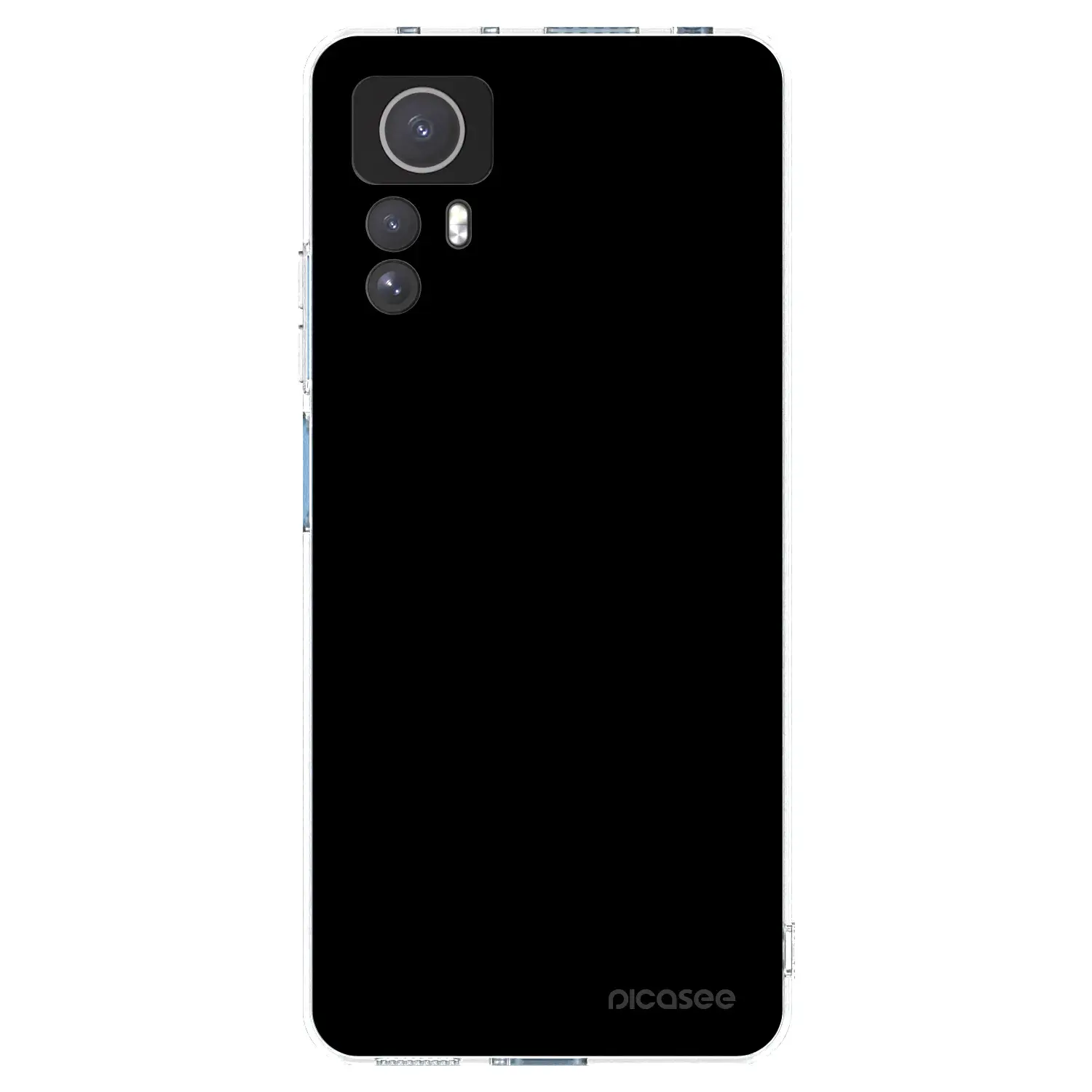 Silikonový průhledný obal pro Xiaomi Redmi Note 12S - Black Bliss